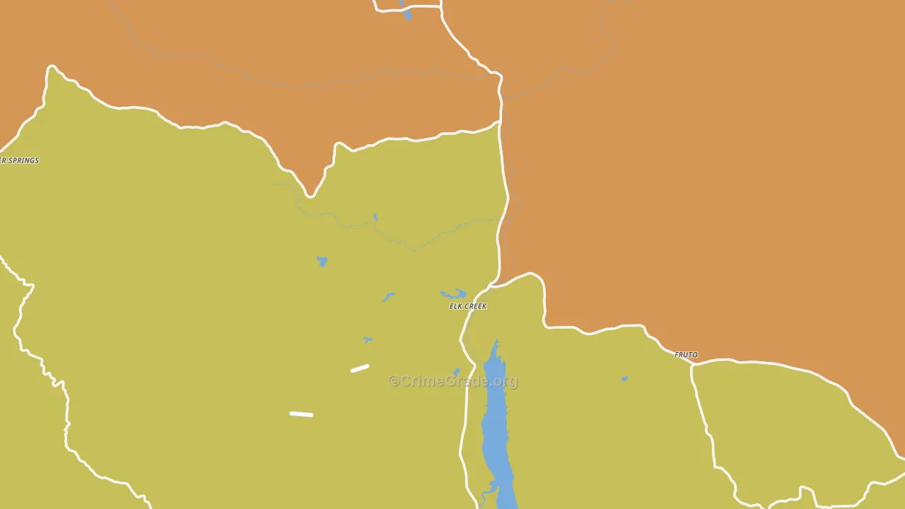Elk Creek, CA Map of Drug-Related Crime Rates