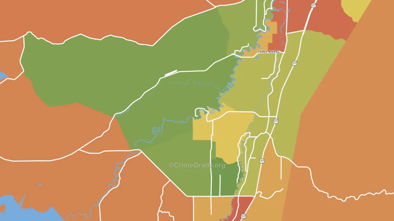 Elk Lake, OR Map of Drug-Related Crime Rates