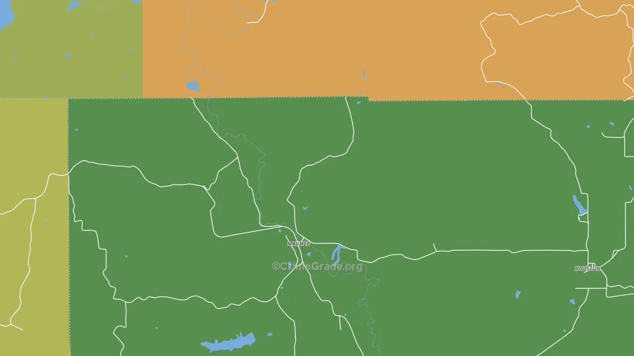 Elkinsville, IN Map of Drug-Related Crime Rates