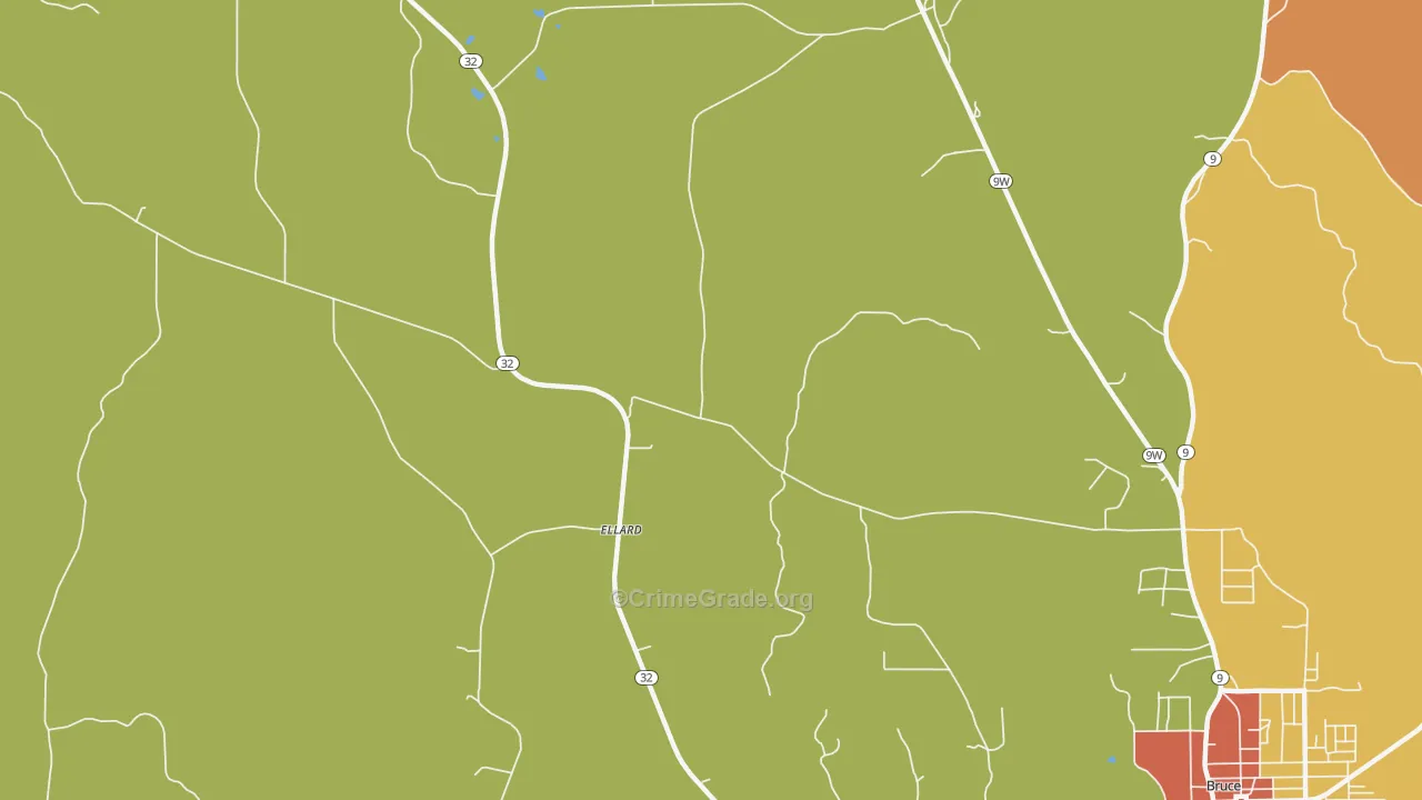 Ellard, MS Map of Drug-Related Crime Rates