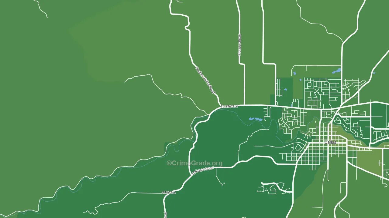 Ellendale, OR Map of Drug-Related Crime Rates