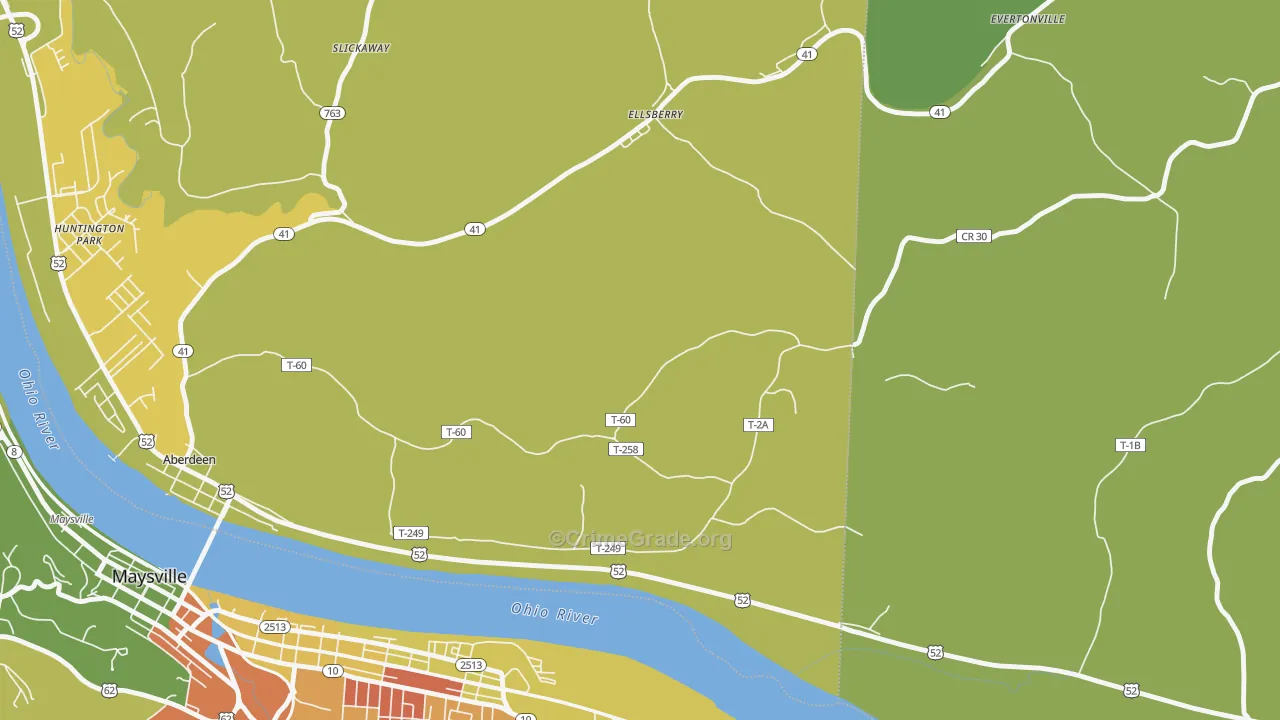 Ellsberry, OH Map of Drug-Related Crime Rates