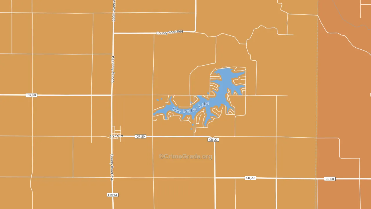 Ellston, IA Map of Drug-Related Crime Rates