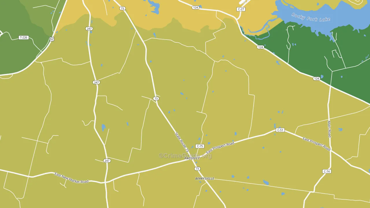 Elmville, OH Map of Drug-Related Crime Rates