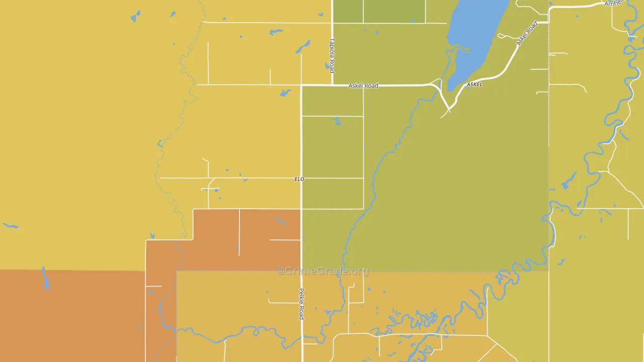 Elo, MI Map of Drug-Related Crime Rates