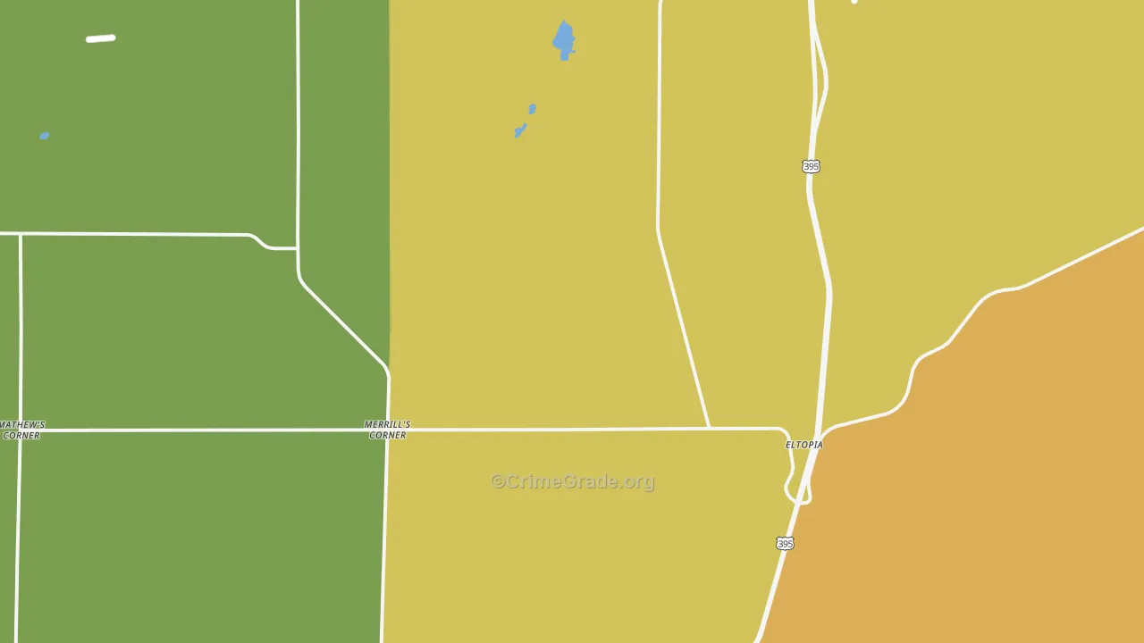 Eltopia, WA Map of Drug-Related Crime Rates