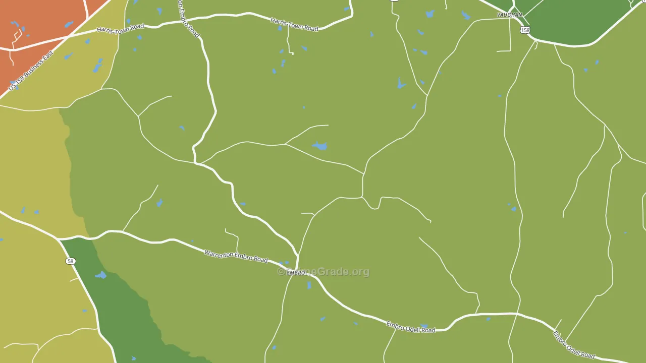 Embro, NC Map of Drug-Related Crime Rates