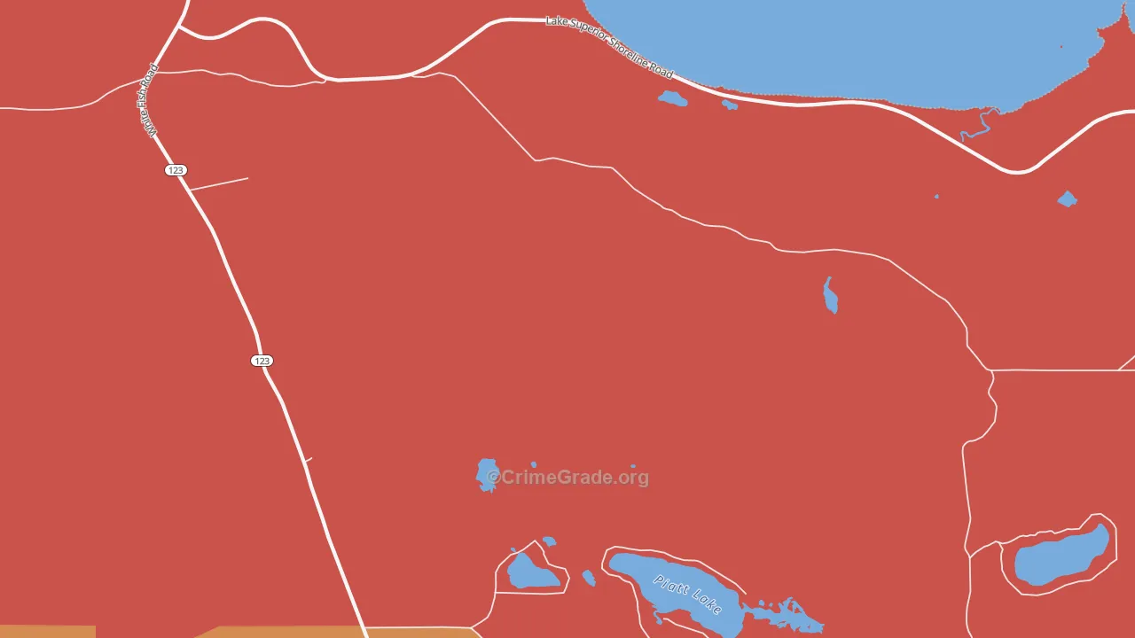 Emerson, MI Map of Drug-Related Crime Rates