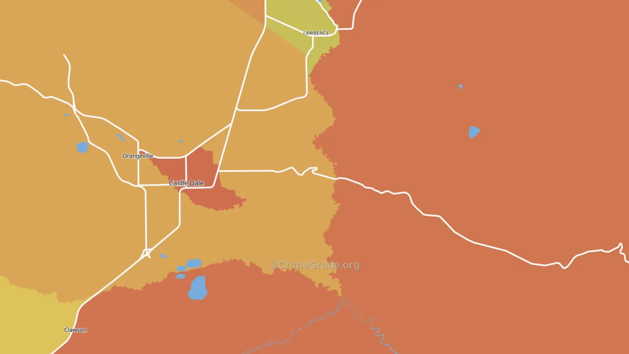 Emery County, UT Map of Drug-Related Crime Rates
