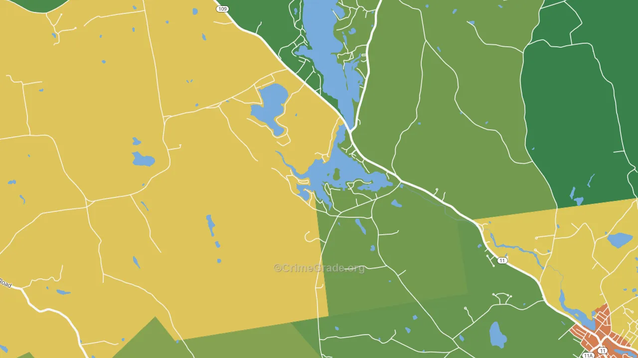 Emery Mills, ME Map of Drug-Related Crime Rates