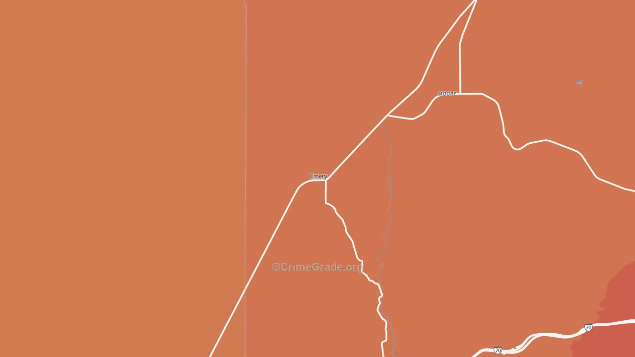 Emery, UT Map of Drug-Related Crime Rates