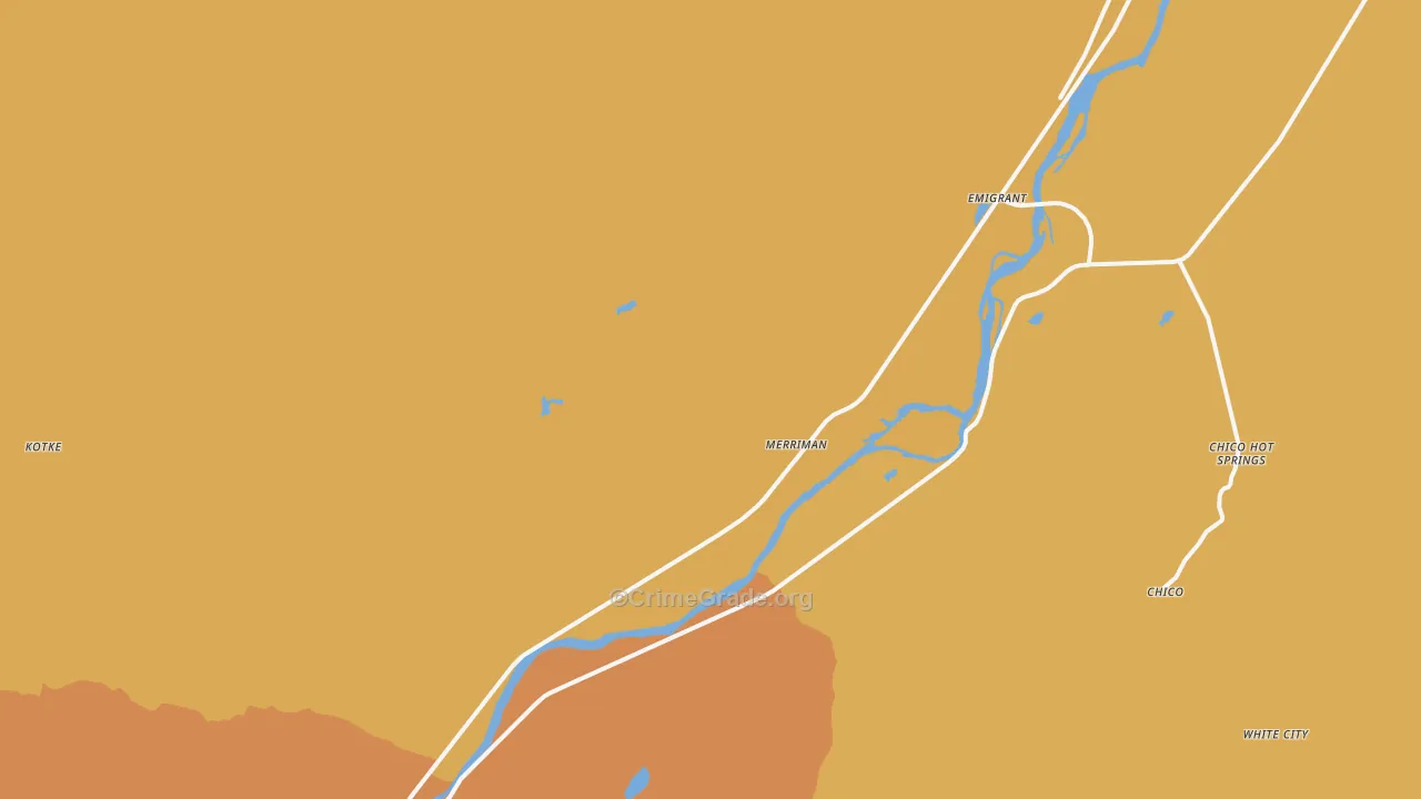 Emigrant, MT Map of Drug-Related Crime Rates