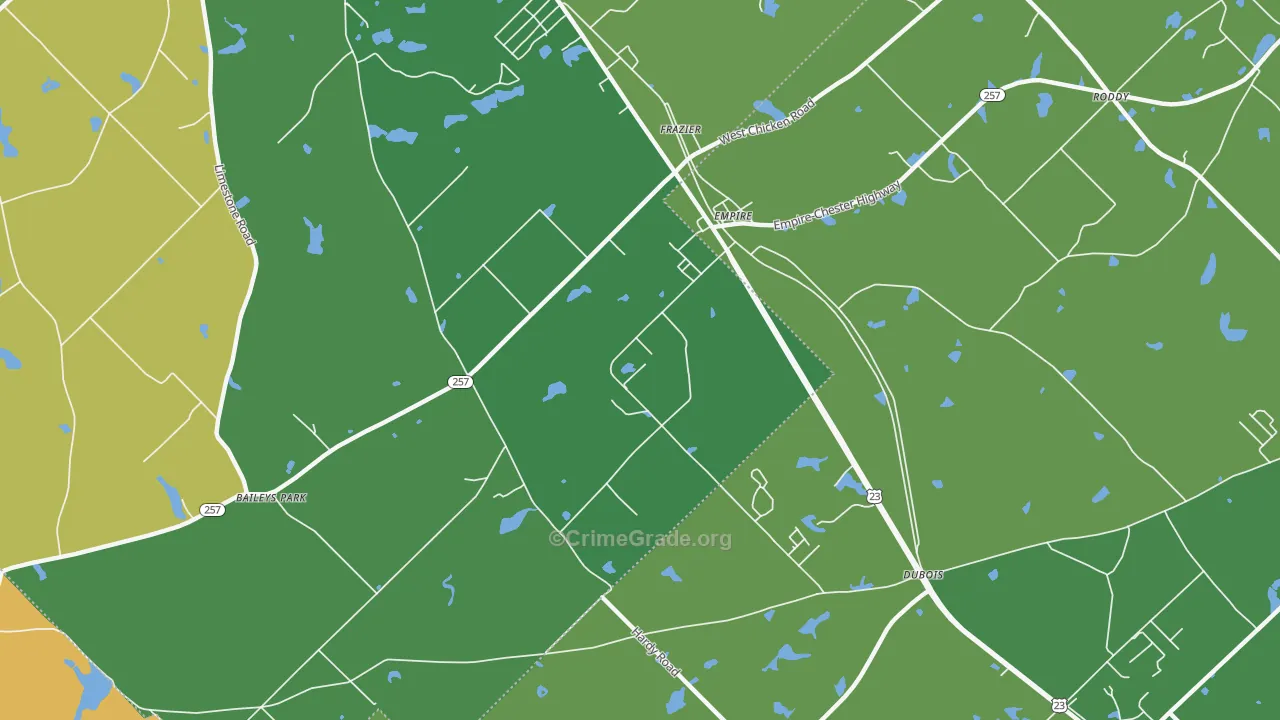 Empire, GA Map of Drug-Related Crime Rates