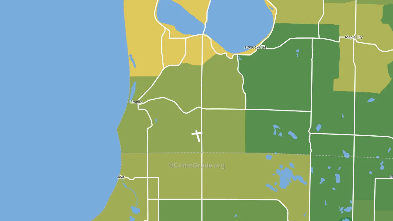 Empire, MI Map of Drug-Related Crime Rates
