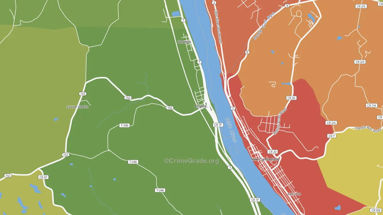 Empire, OH Map of Drug-Related Crime Rates