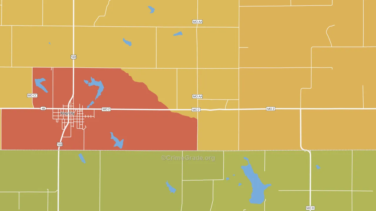 Empire Prairie, MO Map of Drug-Related Crime Rates
