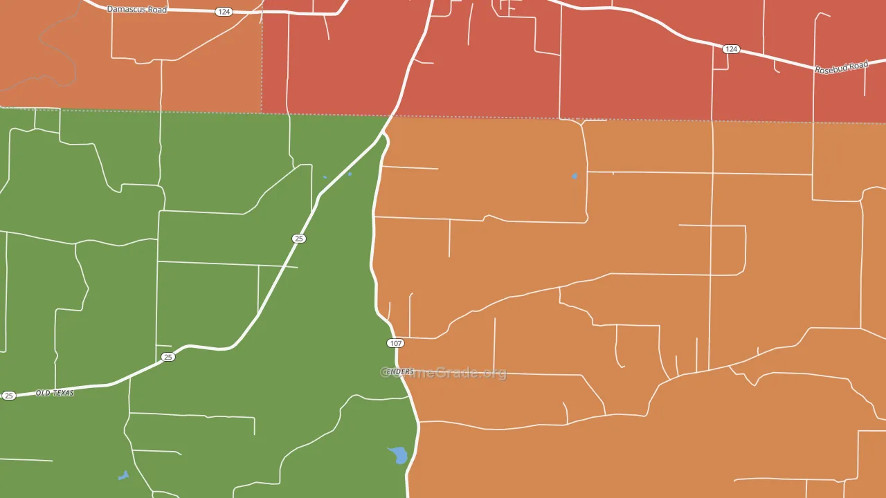 Enders, AR Map of Drug-Related Crime Rates