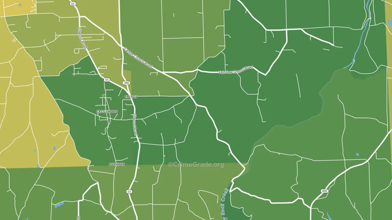 Energy, PA Map of Drug-Related Crime Rates