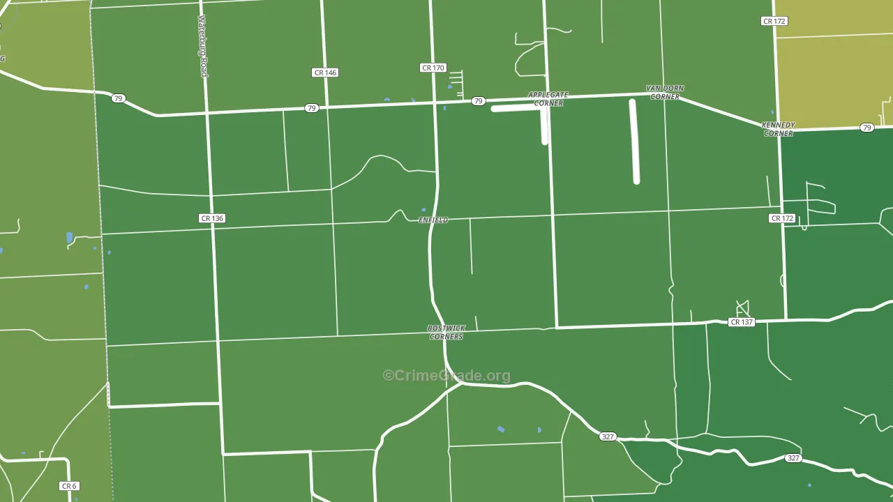 Enfield, NY Map of Drug-Related Crime Rates