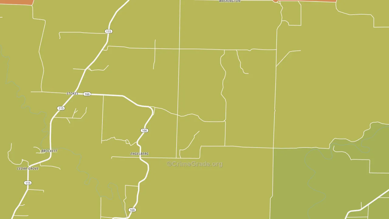 Engelberg, AR Map of Drug-Related Crime Rates