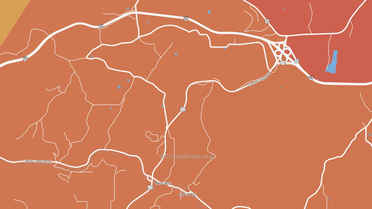 Engle Mill, MD Map of Drug-Related Crime Rates