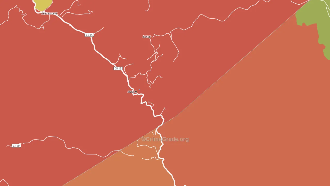 Enoch, WV Map of Drug-Related Crime Rates