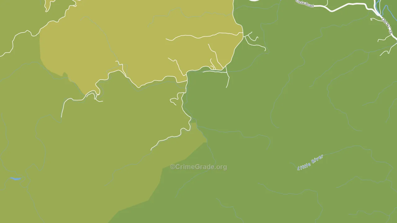 Enola, NC Map of Drug-Related Crime Rates
