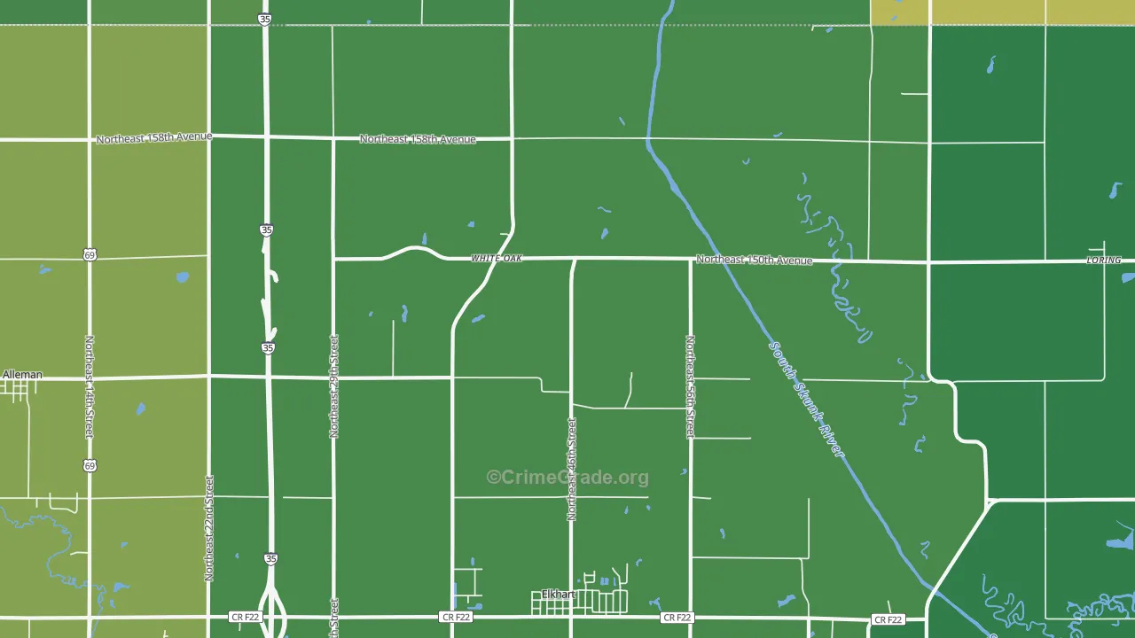 Enterprise, IA Map of Drug-Related Crime Rates