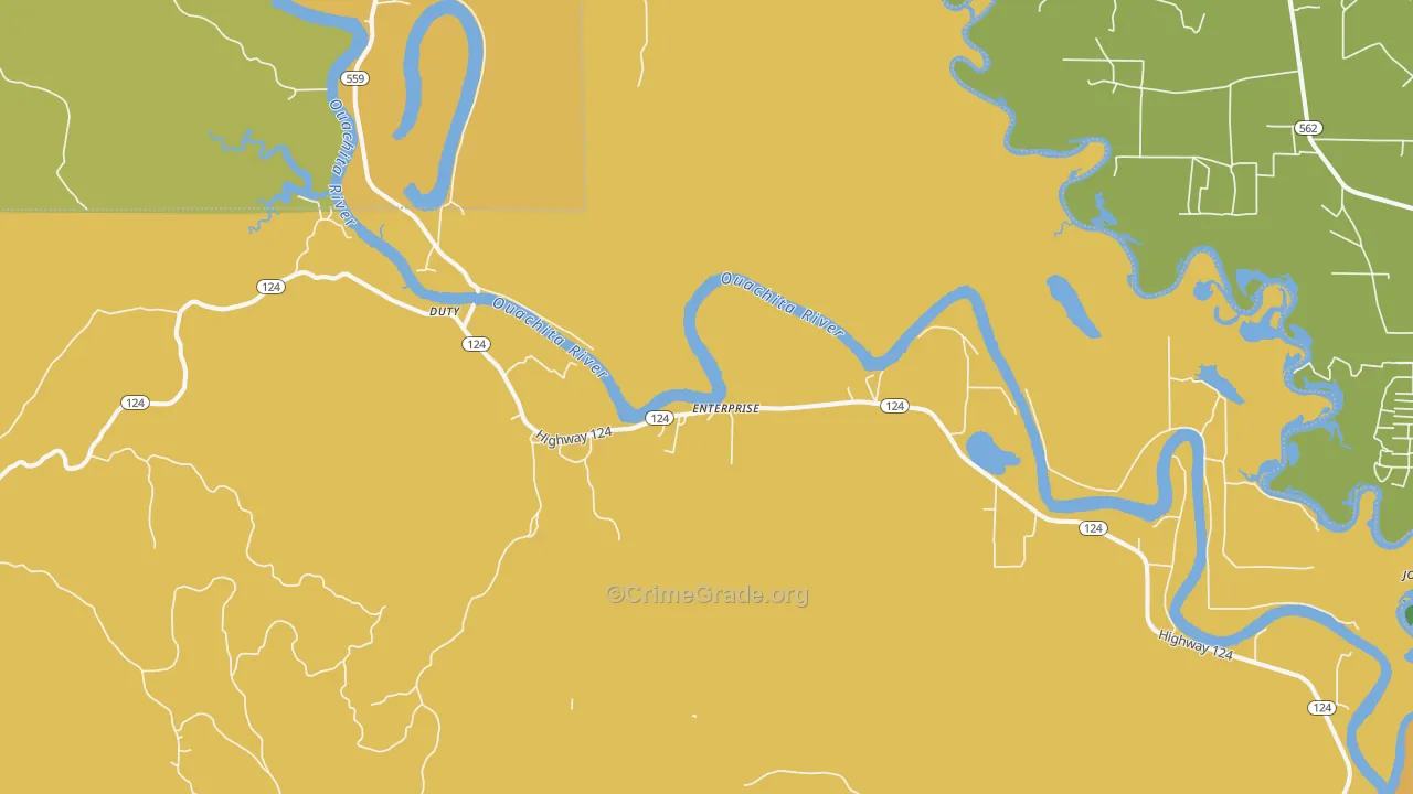 Enterprise, LA Map of Drug-Related Crime Rates