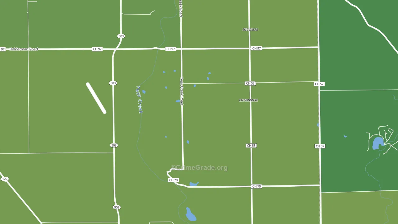 Enterprise, OH Map of Drug-Related Crime Rates