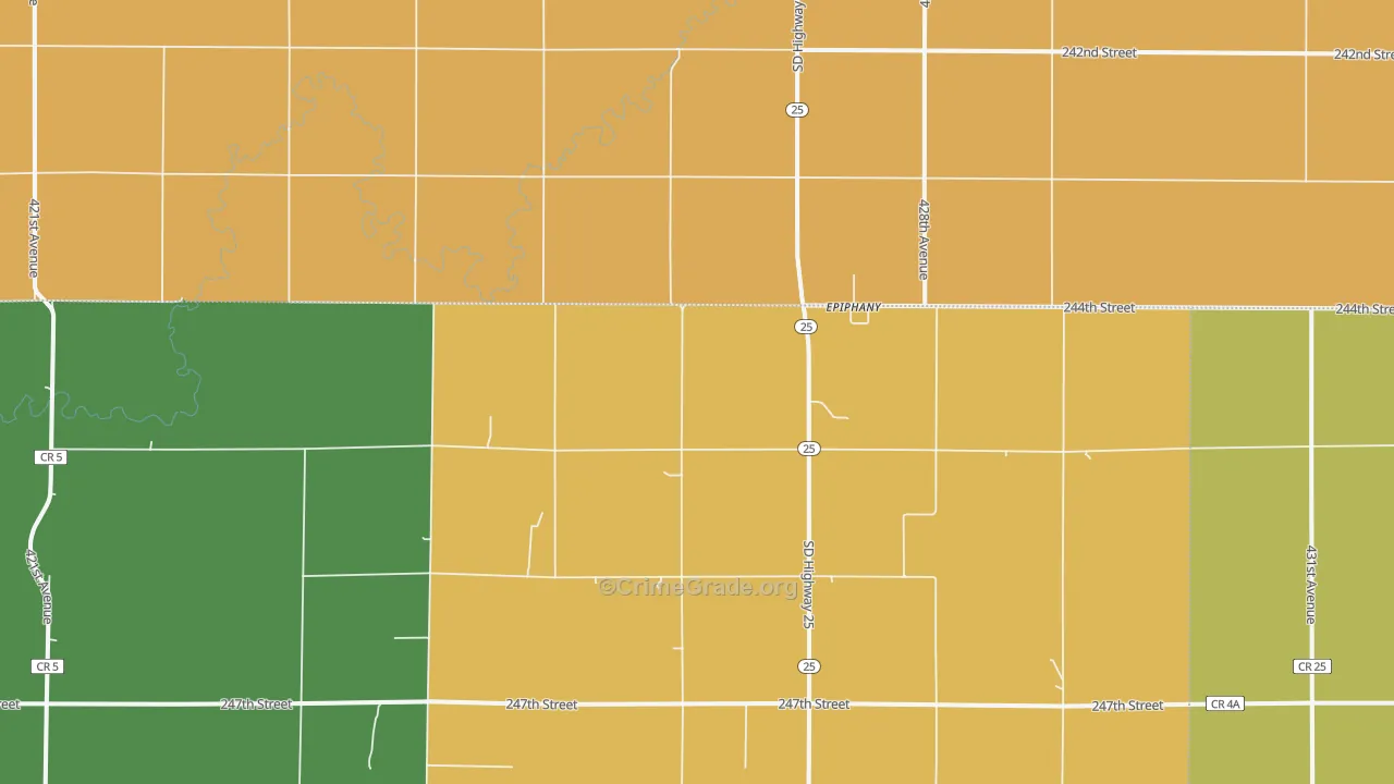 Epiphany, SD Map of Drug-Related Crime Rates