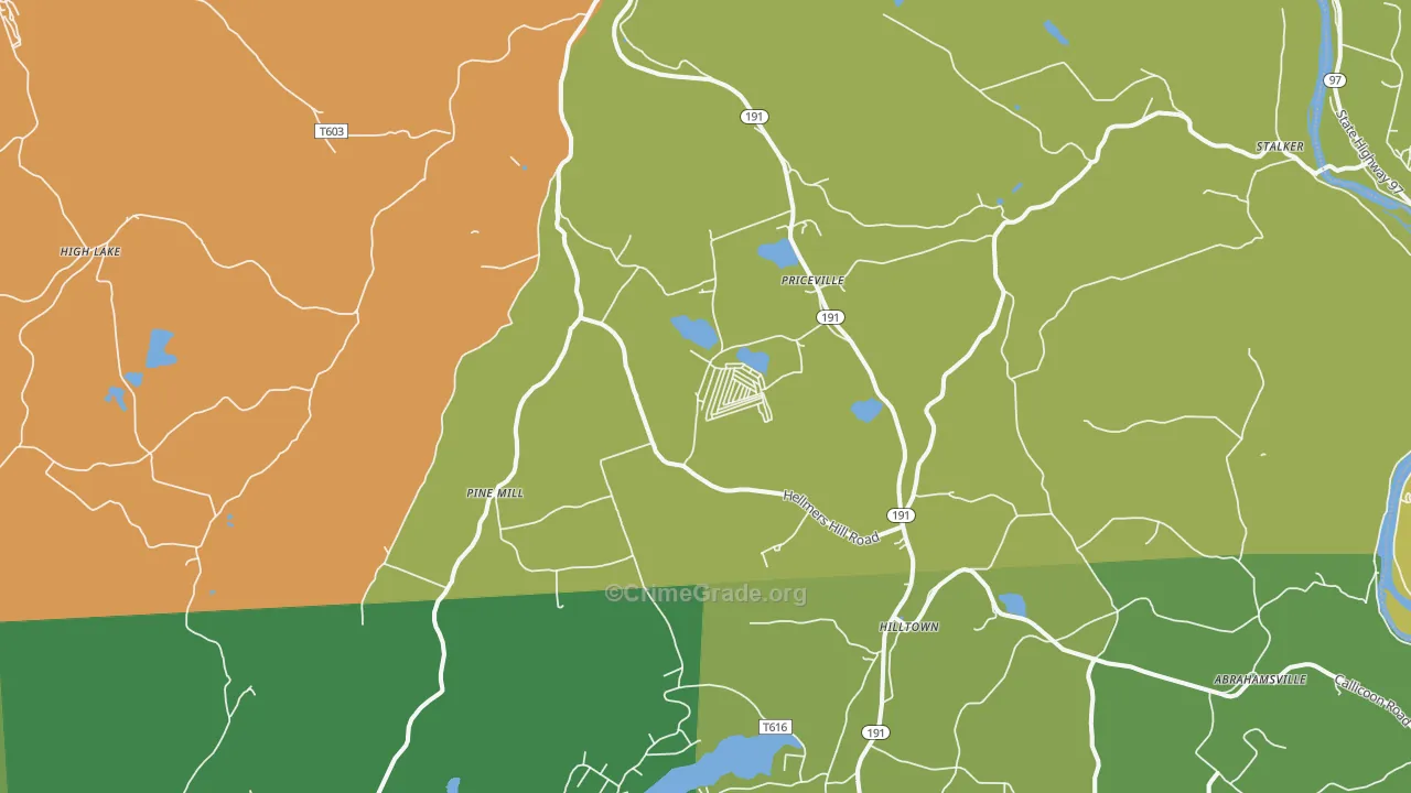 Equinunk, PA Map of Drug-Related Crime Rates