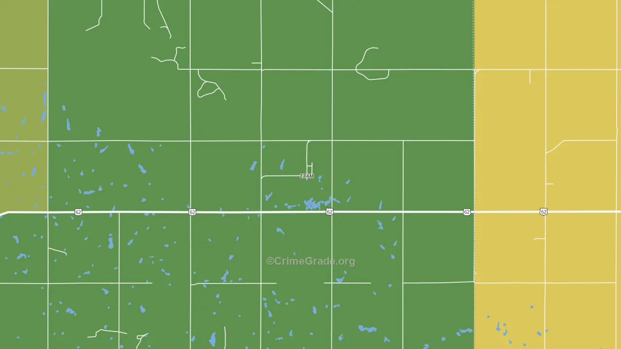 Eram, OK Map of Drug-Related Crime Rates