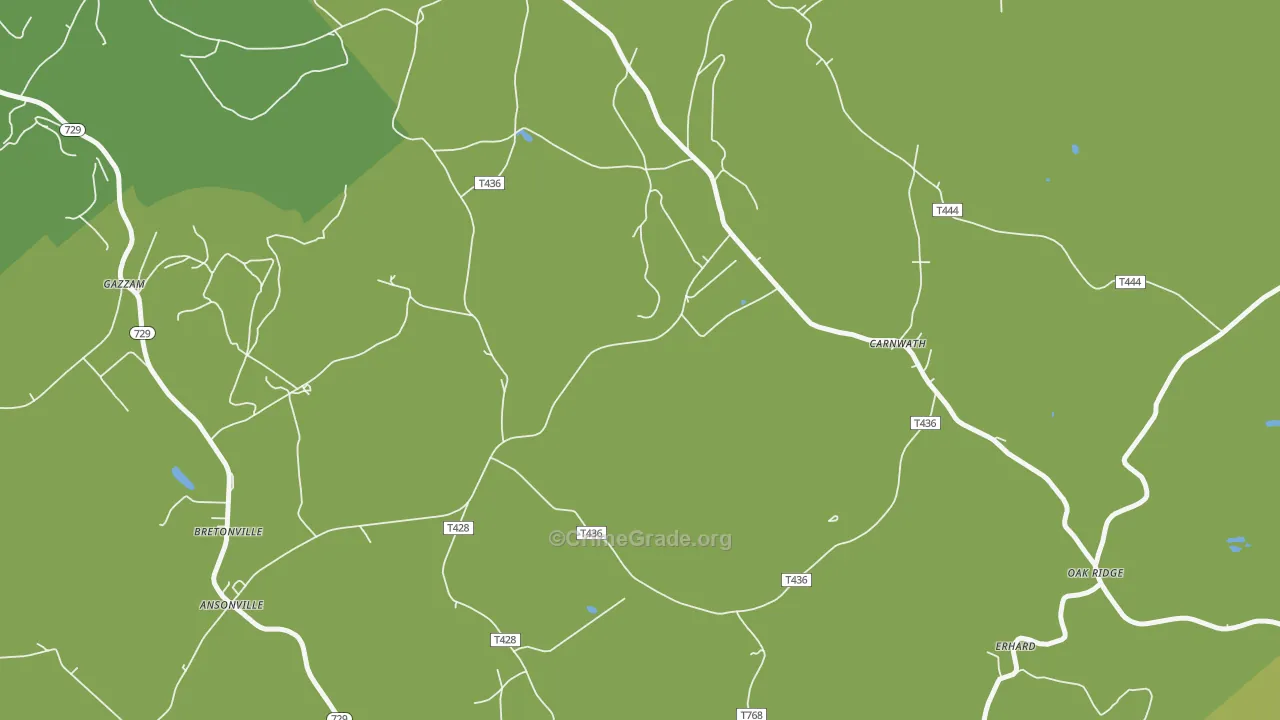 Erhard, PA Map of Drug-Related Crime Rates
