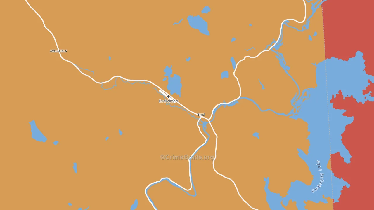 Errol, NH Map of Drug-Related Crime Rates