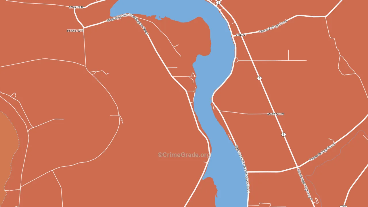 Erwin, MS Map of Drug-Related Crime Rates