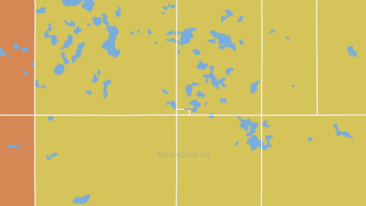 Erwin, SD Map of Drug-Related Crime Rates