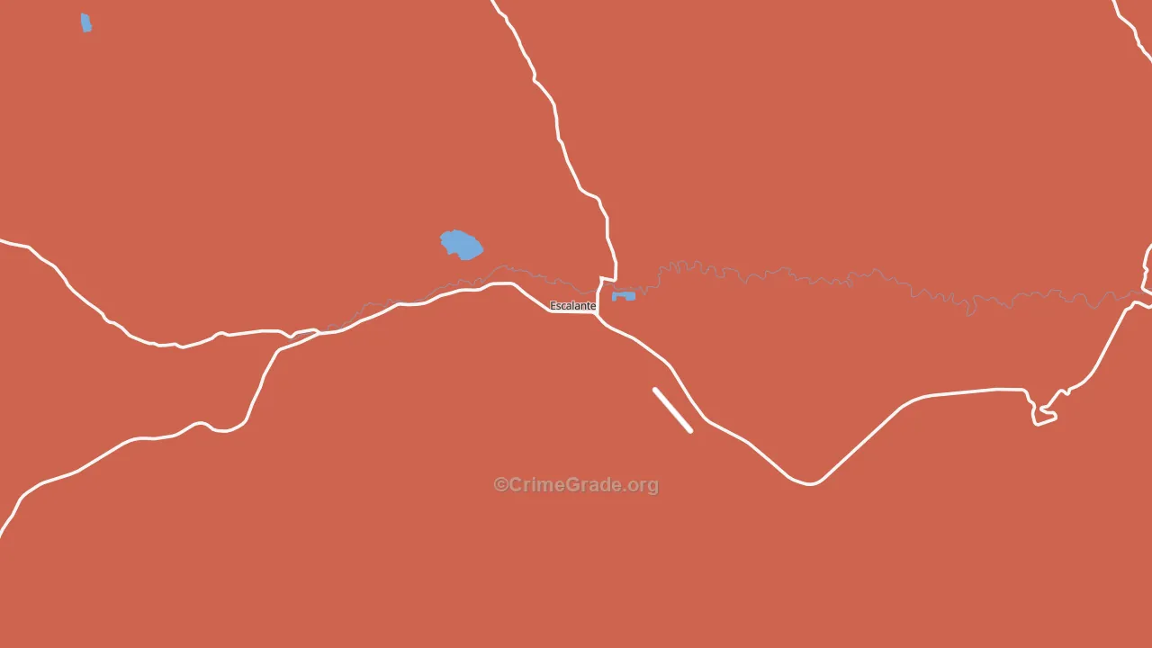 Escalante, UT Map of Drug-Related Crime Rates