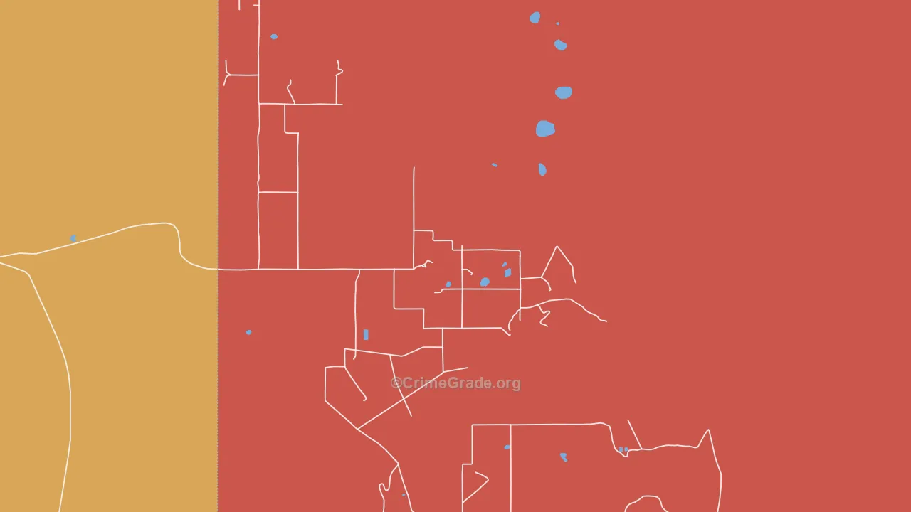 Escudilla Bonita, NM Map of Drug-Related Crime Rates