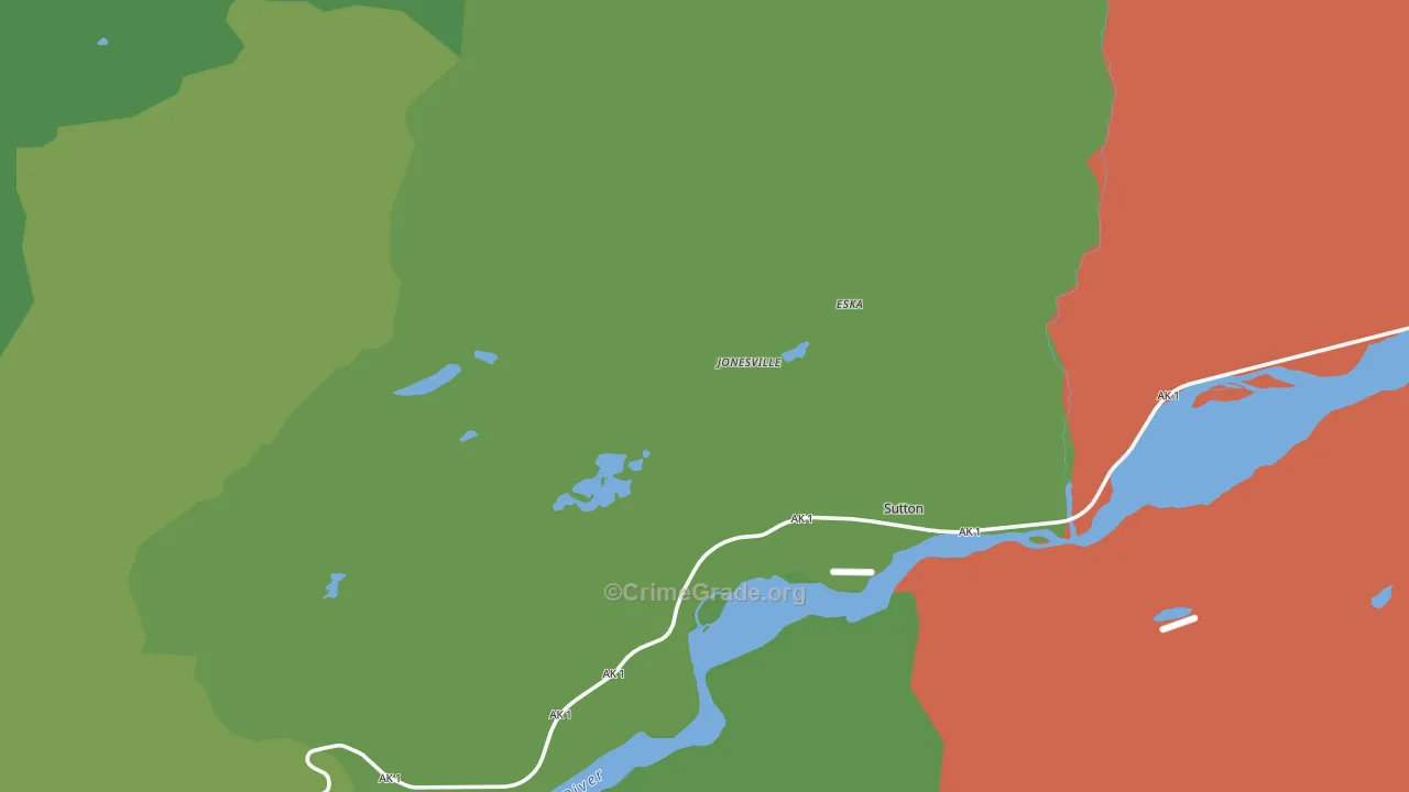 Eska, AK Map of Drug-Related Crime Rates