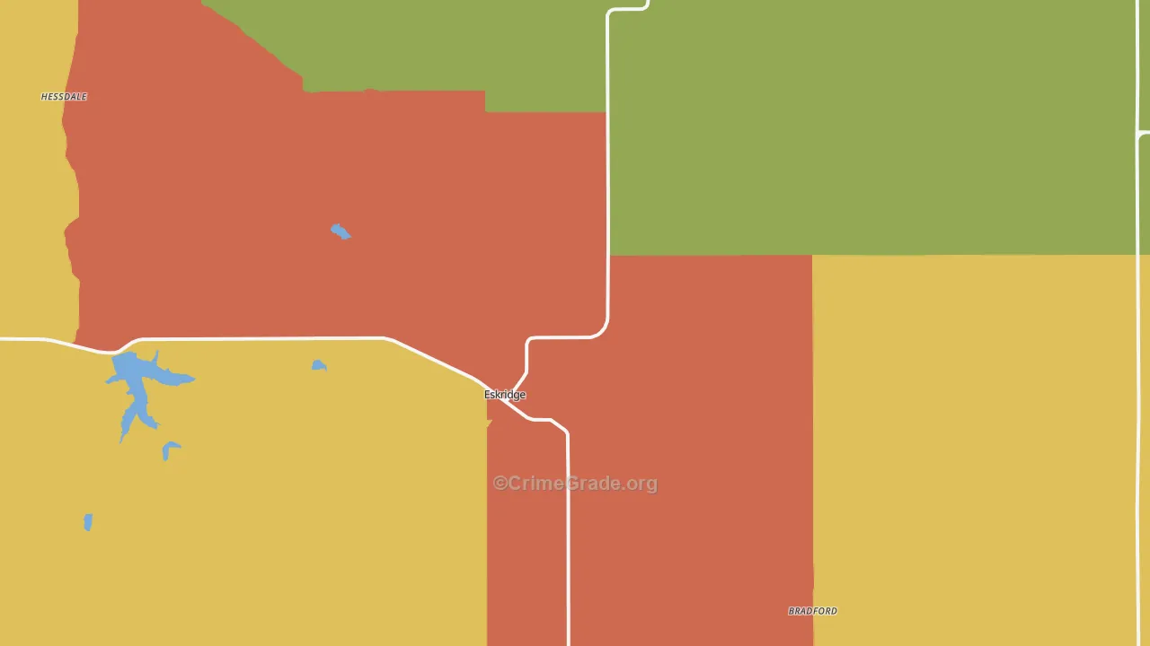 Eskridge, KS Map of Drug-Related Crime Rates