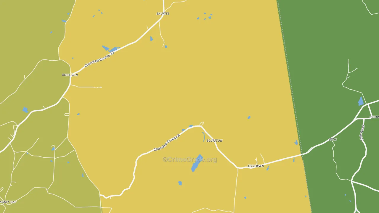 Esom Hill, AL Map of Drug-Related Crime Rates