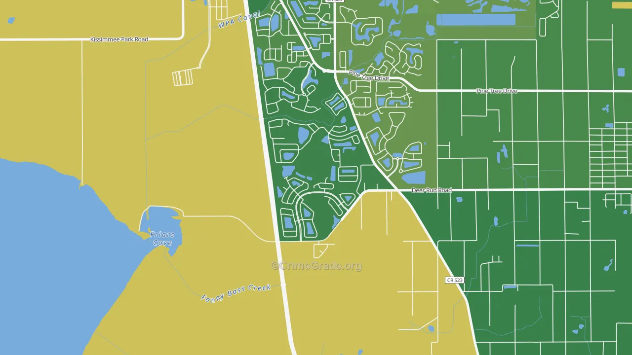 Esprit, St. Cloud, FL Map of Drug-Related Crime Rates