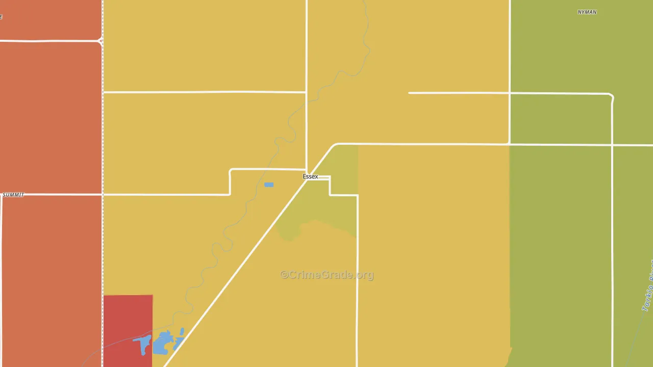 Essex, IA Map of Drug-Related Crime Rates