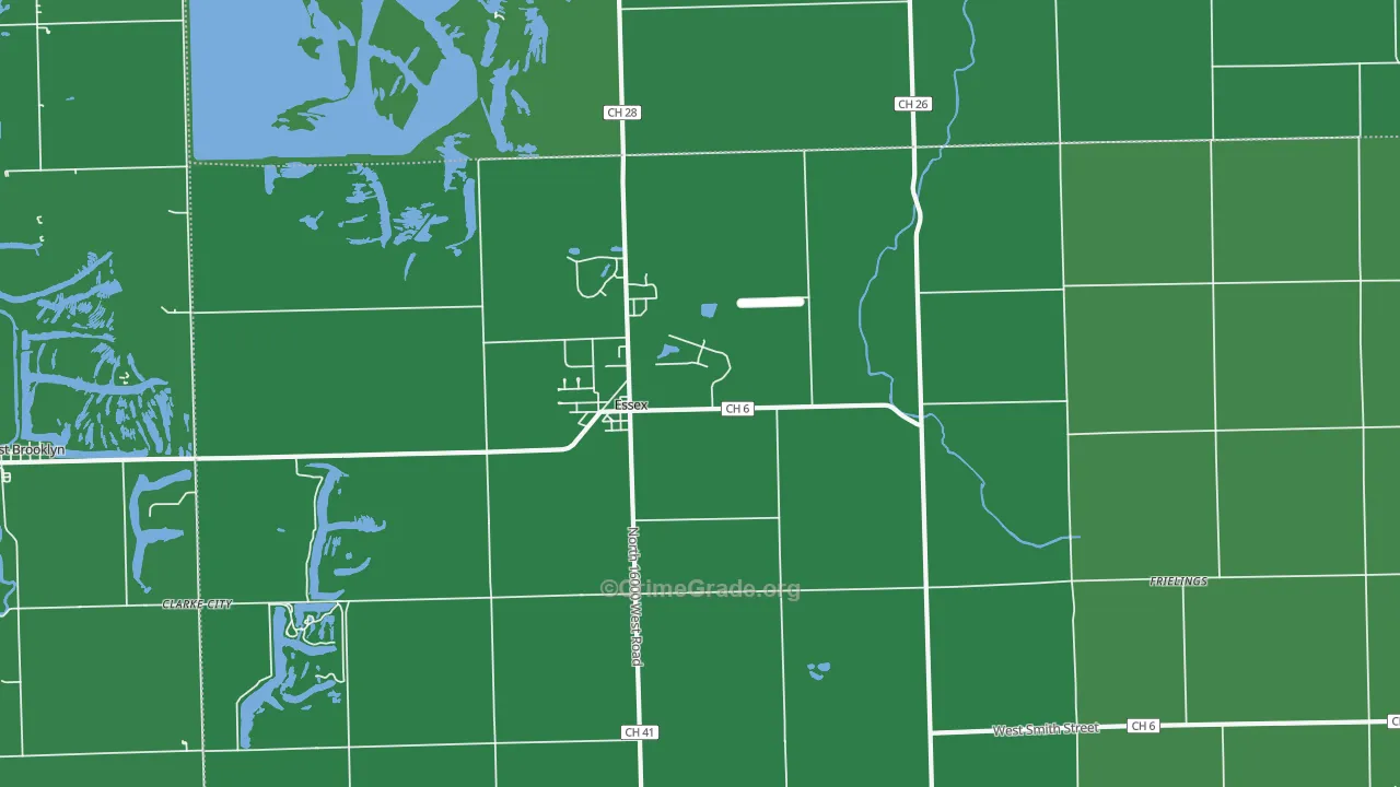 Essex, IL Map of Drug-Related Crime Rates