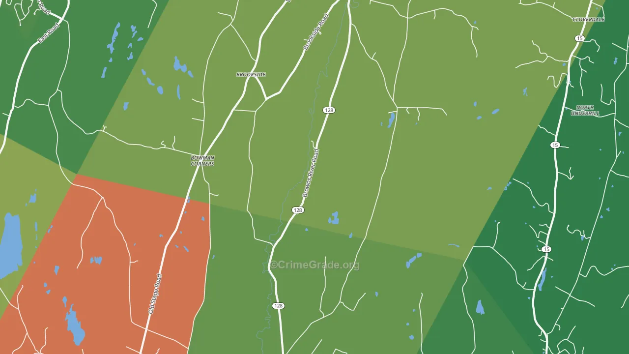 Essex Junction, VT Map of Drug-Related Crime Rates