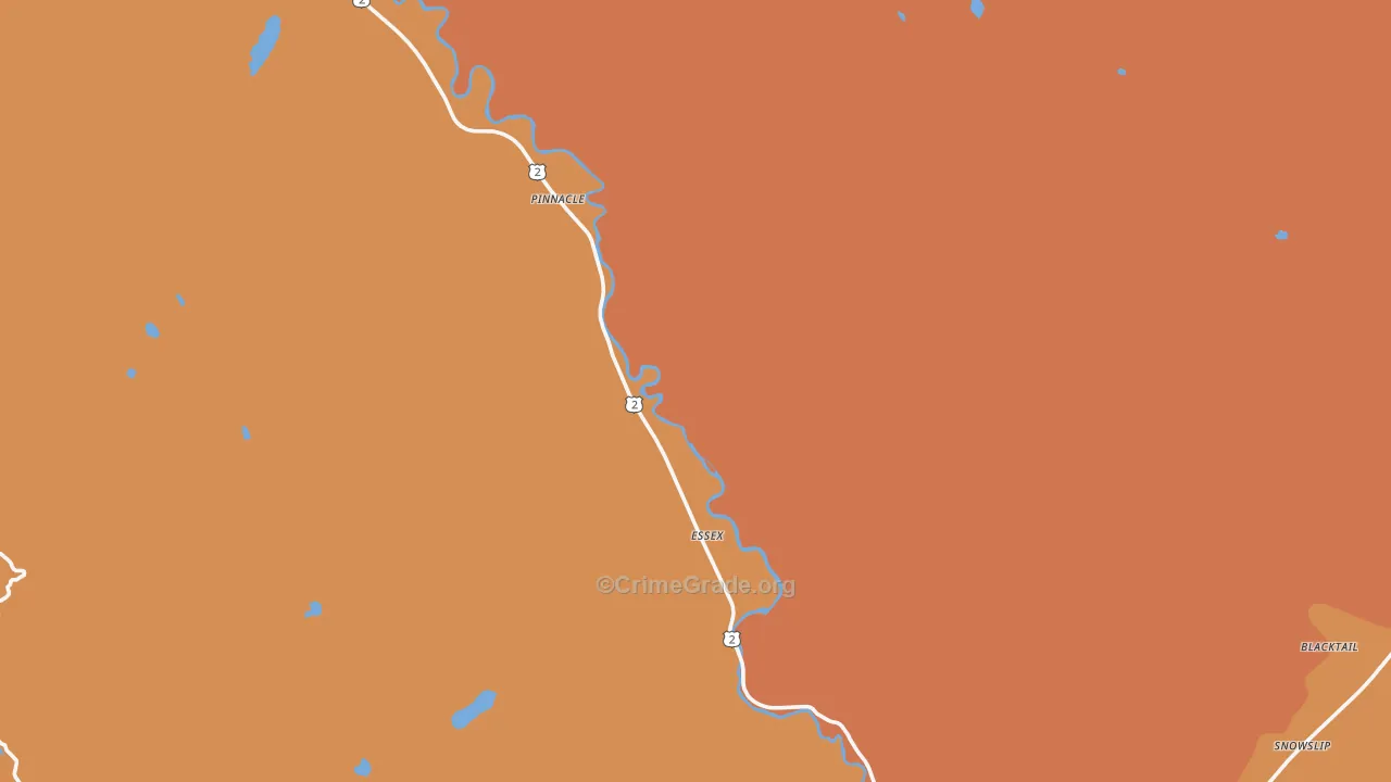 Essex, MT Map of Drug-Related Crime Rates