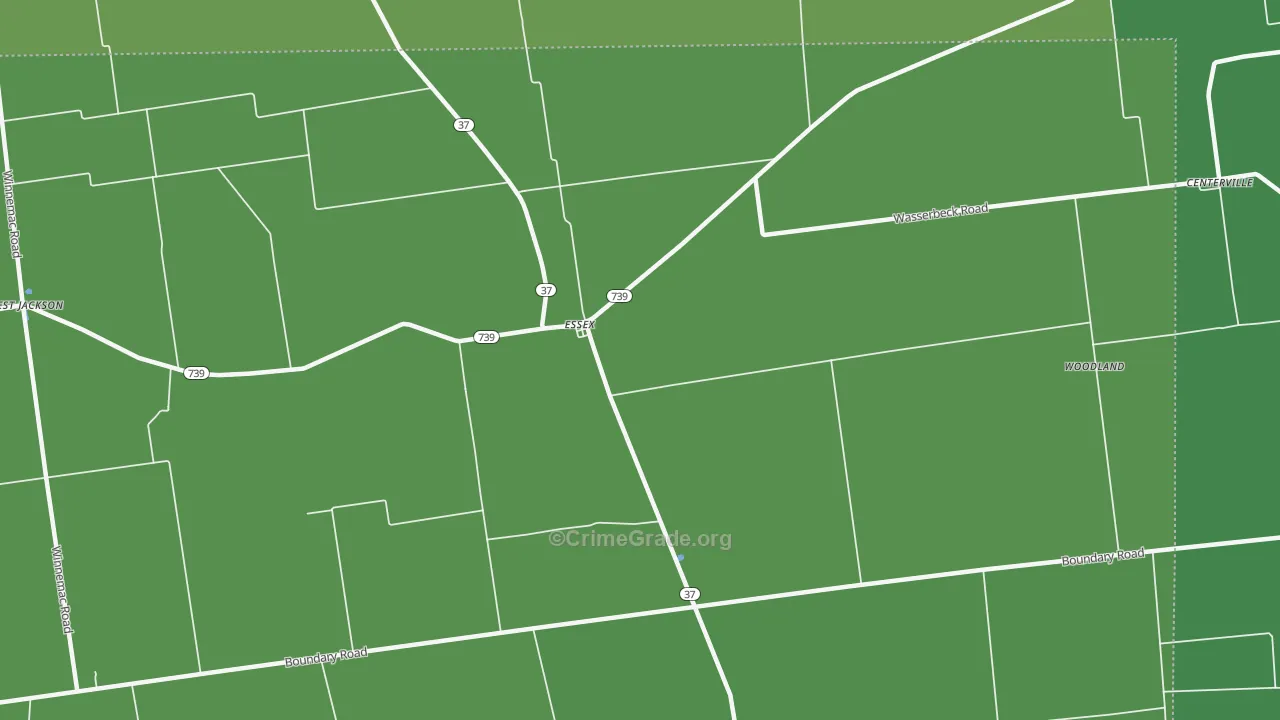 Essex, OH Map of Drug-Related Crime Rates