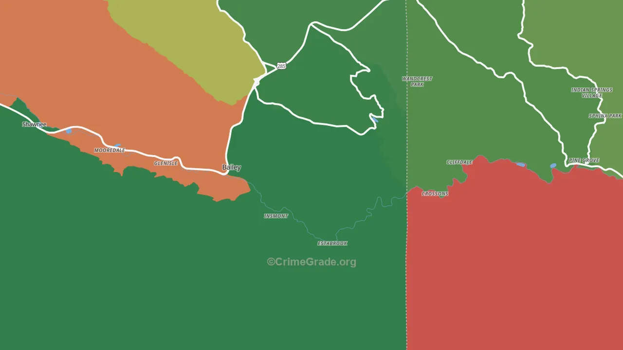 Estabrook, CO Map of Drug-Related Crime Rates