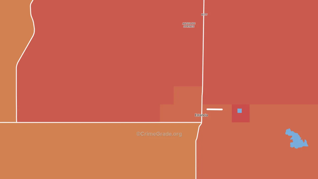 Estancia, NM Map of Drug-Related Crime Rates